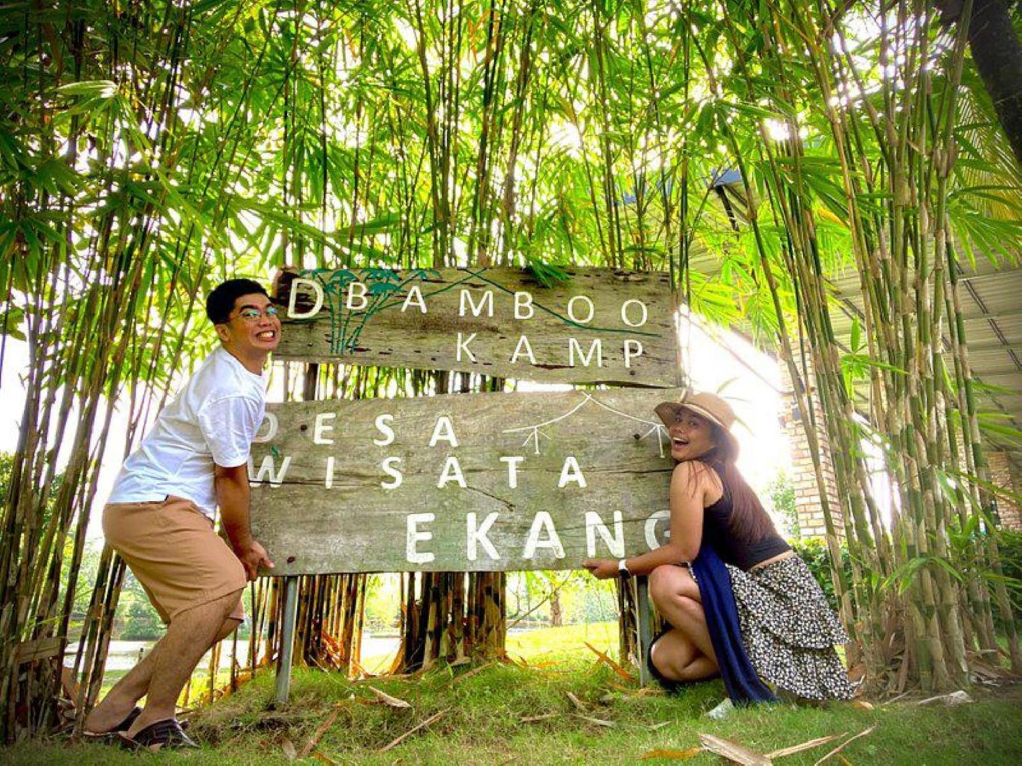 "D'Bamboo Kamp" Desa Wisata Ekang Lagoi Exterior foto